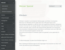 Tablet Screenshot of messer-spezial.de
